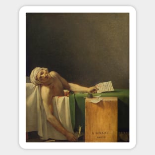 The Death of Marat by Jacques-Louis David Sticker